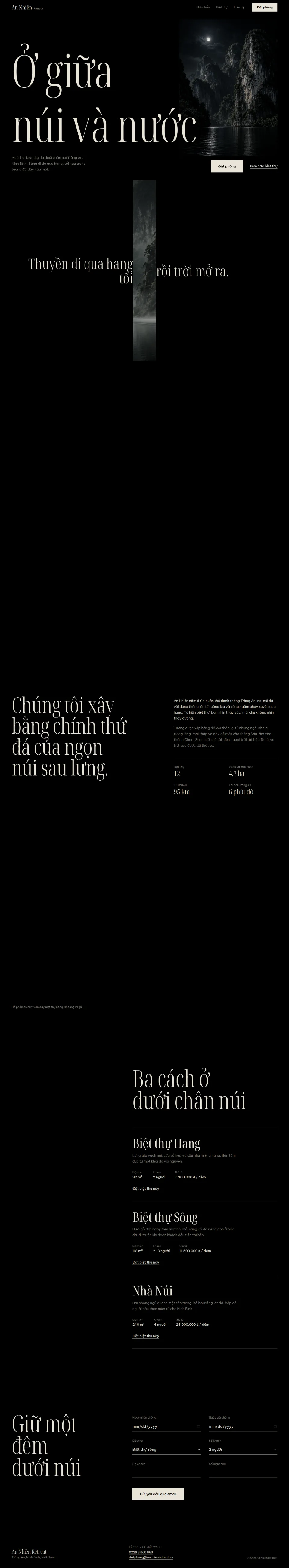 An Nhiên — resort website